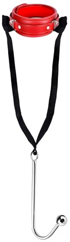 Qoosea SM Set Bondage Sex Toys Coppia con Gancio Anale e Collare, BDSM Bondage Kit Erotici Giocattoli Sessuali per Donna Uomo, SM Fetish Accessori Plug Anale-dilatatore Choker per Adulti Sexy