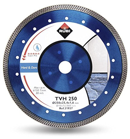 Rubi Diamond Blade for Hard Materials Turbo Viper, 31937, Grey, 250 mm