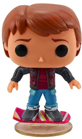 Regreso al Futuro II POP! Movies Vinyl Figura Marty McFly Hoverboard 10 cm