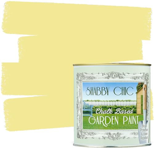 Shabby Chic Chalk Based Furniture Paint, Petal Yellow - 100 ml | Distressed Matt Finish for Furniture, Home Decor or DIY Projects | Interior & Exterior | Non-Sand, Suitable for Wood, Plastic & Metal
