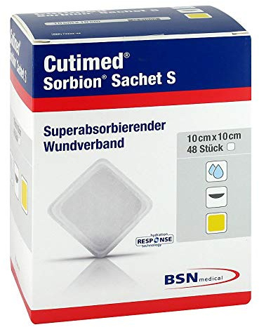 Sorbion Cutimed Sachet S Wundauflage 10x10 cm