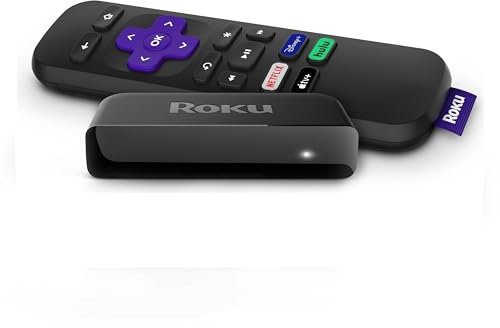 Roku Première | Lecteur multimédia en streaming HD/4K/HDR, télécommande simple et câble HDMI Premium, noir