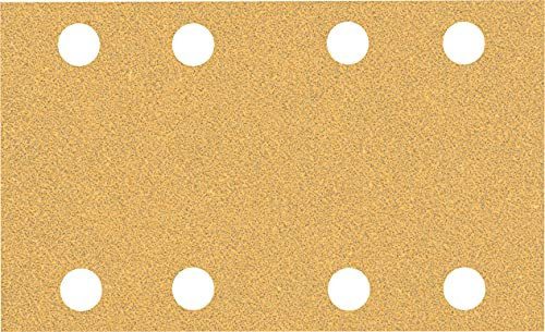 Bosch 10x EXPERT C470 Sandpaper (for Paint on wood, Hardwood, Ø 80x133 mm, Grit 60, Professional Accessory Orbital Sander)