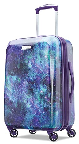 American Tourister Moonlight Hardside Expandable Luggage with Spinner Wheels, Cosmos, Carry-On 21-Inch