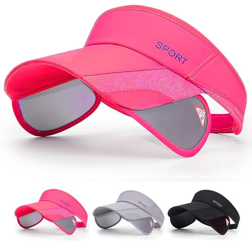 Ivedin | Visera Gorra Sport Hombre y Mujer | Visera Ancha Extensible Endurecida Muy Resistente | Máxima Ventilación y Ajuste | Visor Telescópico Retractil con extensión de Alas (Rosa)