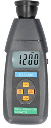 LANTRO JS - Tacómetro digital portátil de mano DT2239B para estroboscopio digital, medidor de revolución fotoeléctrico para mediciones precisas