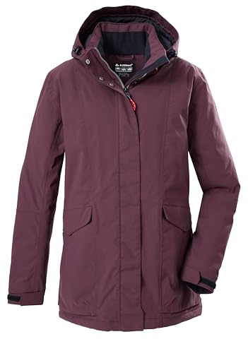 Killtec dam Damen Jacke Funktionell jacka/utomhusjacka, vattentät med avtagbar huva