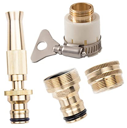 Artibetter Acoplador Rápido Enchufe Macho Juego De 4 Conectores Para Mangueras De Jardín y Lavado De Coches