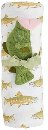 Mud Pie Kids Puck Cloth & Rattle