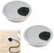 Desk Grommet 2pcs Computer Desk Cable Hole 60mm Desk Wire Hole Cover,Desk Cable Hole,Silicone Outlet to Protect Circuit Safety,for Managing Computer Desk Wires at Home and Office