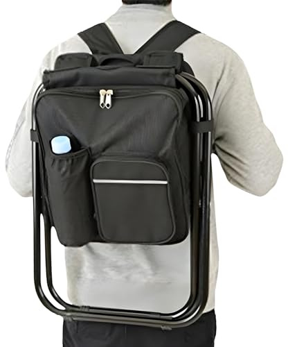 Quorvex Silla de Camping Portátil,Silla Impermeable Plegable | Reclinable Plegable para Acampada con Bolsa Térmica Portátil para Playa Viaje Parque Fiesta Jardín Patio Pícnic