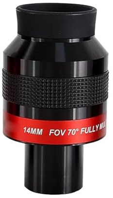 Teleskoptillbehör 70° 7/14/22 mm 1,25 tum platt fält autofokus ultra vidvinkel okular högeffekt astronomiska teleskoptillbehör (70-14 mm)