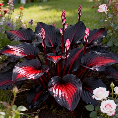 Leicht Anbaubare Funkien/Farbenfrohe Hosta/Hosta Dauerwüchsig Winterfest&Prachtvolle Funkien Wurzelstock/Geeignet Für Neueinsteiger-15Rhizome-H