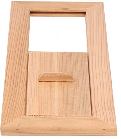 VGEBY Rejilla de Madera Ajustable para Ventilación de Sauna, para una Ventilación Eficiente en Salas de Sauna, 34x13x1,1cm