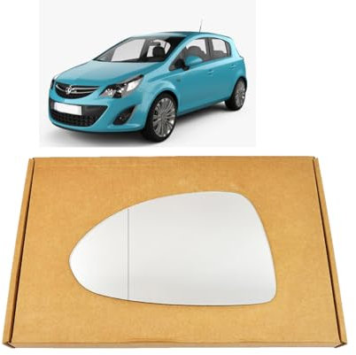 suitable for Vauxhall Corsa 2006-2019 DOOR WING MIRROR GLASS by WCM LEFT SIDE