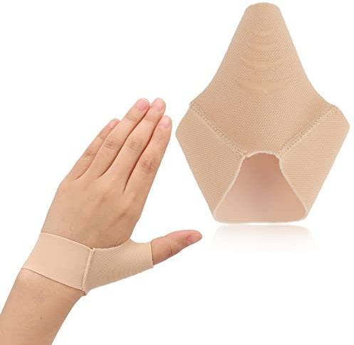 Soporte para el Pulgar, 3 Tamaños de Compresión de Pulgar de Alta Elasticidad, Guantes para Artritis, Dolor, Tendinitis, Esguinces(L)