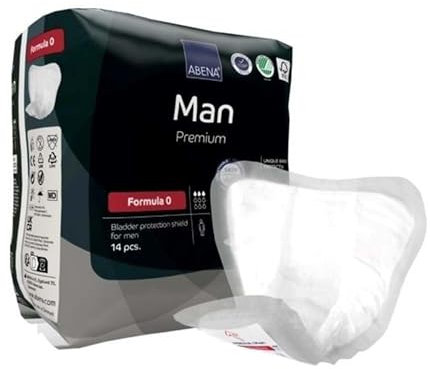 Abena Man Formula 0, Premium - Inkontinenz-Einlagen für Männer bei Blasenschwäche und Harndrang