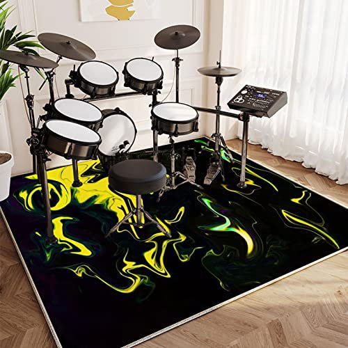 Trummimatta trummismatta ljudisolering matta halkfria mattor trumma matta för e trumma elektronisk snare matta snare trumma musikinstrument trumma matta 200 cm x 160 cm