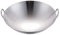 Vnook Edelstahl-Wok-Pfanne, unbeschichtete chinesische Haushaltspfanne, Doppelohr-Wok-Pfanne, runde Boden-Wok-Pfannen, Woks-Pfannen for Rühren und Braten (Size : 47cm)