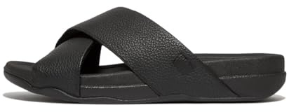 Fitflop SURFER MENS TUMBLED-LEATHER CROSS SLIDES