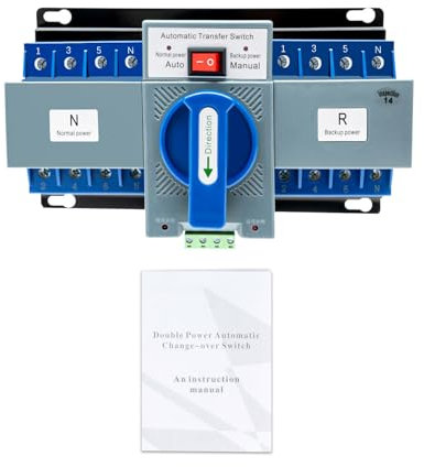 AC-33iB interruptor de corriente inversor automático de doble potencia 4P 63A interruptor de transferencia automático interruptor automático generador de transferencia doble para electricidad