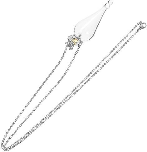 LIFKOME Colliers De Petites Bouteilles En Verre Mini Pour Diy, Flacons En Verre Transparent Bouchon Étanche, Accessoires Suspendus Pour Décoration Et Présents Artisanaux