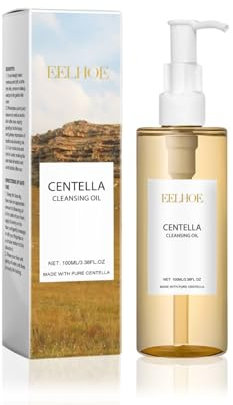 Centella Cleansing Oil, Centella Asiatica Extract, Pore Control Cleansing Oil, Huile Nettoyante Visage Coréen, Pore Deep Cleansing, Doux et léger, Pas Serré