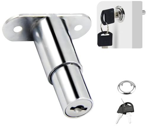 Cerradura para armario, cilindro de presión de diferentes perfiles, Cerradura de Perno de 19 mm de Diámetro, Seguridad y Durabilidad Mejoradas