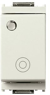 Vimar Pulsante 1Pno 10A Generico Lum.So, Bianco