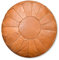 See the Good XL Echtleder Pouf - Handgefertigt - gefüllt geliefert - Ottoman Sitzsack Fußhocker Puff (Cognac Braun)