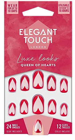 Elegant Touch Luxe Looks Nails Queen of Hearts