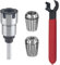 Pojedehy Shank Router Bit Colle Collet Extension Chuck Converter Adapter,Convert 1/2,1/4-Inch Shank Bit with ER20 Spring Collet