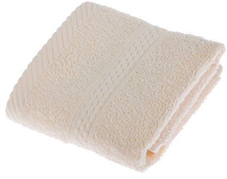 Homescapes Flauschiges Premium Frottee Gästetuch ca. 30 x 30 cm Gästehandtuch aus 100% Reiner Baumwolle, Creme