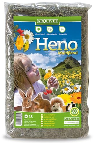 Arquivet Fieno multifloreale per roditori e Piccoli mammiferi, 500 g (Confezione da 1)