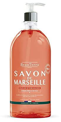 Beauterra Marseille universell flytande tvål orange blomma händer 1 l
