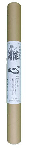 Ishikawa 551-A Washi Roll, Miyashin 551-A, Sasomi, Oval White Hemp Paper, Medium Thickness, Raw (5 Sheets)