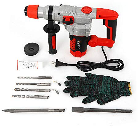 kangten 2200W Bohrmaschine, 2 In 1 Hammer und Bohrer, 220V Demolition Concrete Breaker Electric für Wall Drilling, Wall Grooving
