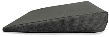 POKAR Keilkissen Stuhl Sitzkeil Ergonomisches Sitzkeilkissen Bürostuhl Kissen Orthopädisch Keilkissen Autositz Schaumstoff, Anthrazit, 38 x 38 x 8/2 cm