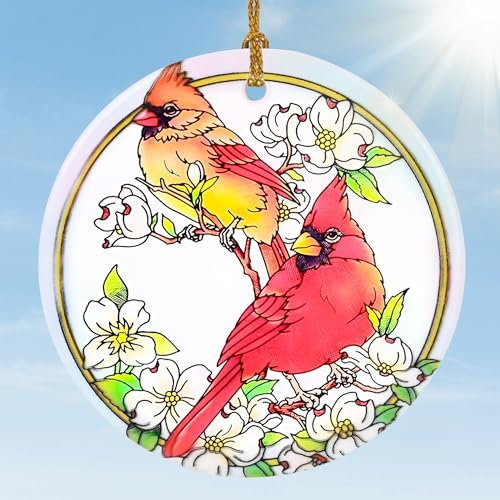 Kardinal-Ornament, Jocidea Kardinal-Weihnachtsschmuck, roter Vogel Weihnachtsbaumschmuck, Weihnachtskardinal-Ornamente, Kardinaldekoration, Kardinalgeschenke, Urlaubsandenken,