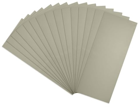 SenmaiTools Sandpapper 10000 korn Uppsättning med 15 st 93 x 230 mm sandpapper Våt och torr sandpapper för bil metall trä sten färg