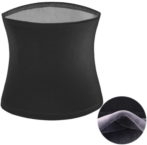iNszkoos Insulated Velvet Knit Lumbar Warmer for Men Women Thermal Lower Back Support Brace Stomach Kidney Warmer Waist Abdominal Binder Postpartum Belly Wrap