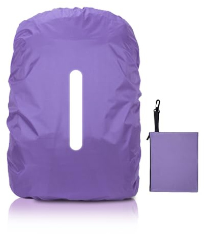 Housse Sac a Dos Impermeable Réfléchissante, 35L Protection Pluie Sac à Dos, Protège Sac à Dos Imperméable, Anti-Poussière, Anti-Pluie Couvre, Protege Cartable Pluie pour Randonnée Voyage Cyclisme
