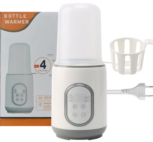Gevvnss 8 en 1 Calentador de Biberones y Esterilizador,Rápido Calentador de Leche Bebés para Materna y Fórmula,con Temporizador y Función de Descongelación,Apagado Automático,para Tipo de Biberones