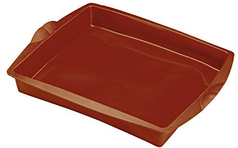 Cookware company - Molde Rectangular de Silicona para lasaña, 24 x 28 cm, Color Azul