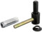Alberts 307363 Gond à visser | avec filetage métrique | laquée noire | cote axe Ø14 mm | 65 x 33 mm