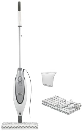 Shark Professional Steam Pocket Mop with 2 Double-sided Pads, White, S3601
