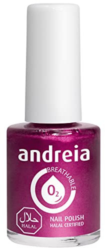Andreia Halal Breathable Nail Polish Varnish - Water Permeable - B11 Pink - Shades of Red | 10.5 ml
