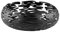Alessi BM02 B Barknest Schale,Stahl, epoxidharzlackiert schwarz