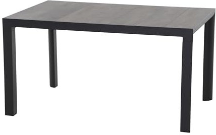 Silva Dining Tisch 140x90 matt anthrazit-Washed Grey