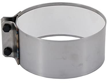 LANZZAS Collier de serrage pour tuyau de poêle - Diamètre : 160 mm - Non laqué - Pour tuyau de fumée